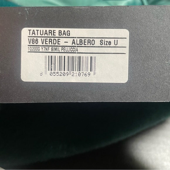 GREAT GIFT! HOST PICK!! BNWT Pinko Debossed faux fur plush tote green PRICE FIRM - Picture 9 of 16